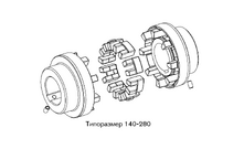 Элемент упругий  KTR  POLY-NORM типоразмер 180 NBR 78 Sh-A